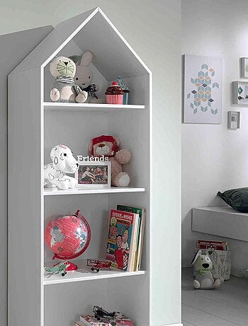 Armoire cabane avec étagères