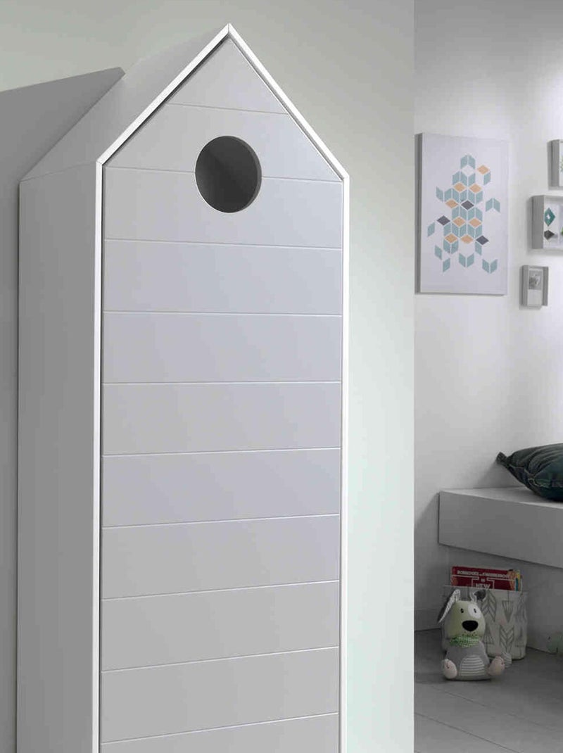 Armoire cabane de plage Gris - Kiabi