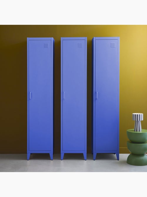 Armoire casier chambre industrielle métal 4 espaces de rangement (lot de 3) Soho - Kiabi