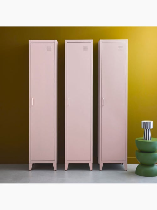 Armoire casier chambre industrielle métal 4 espaces de rangement (lot de 3) Soho - Kiabi