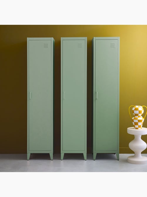 Armoire casier chambre industrielle métal 4 espaces de rangement (lot de 3) Soho - Kiabi