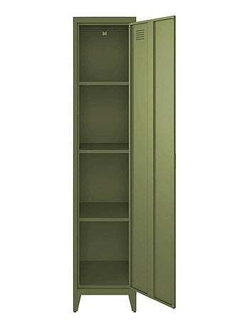 Armoire casier industriel métal 4 espaces de rangement (lot de 3) soho