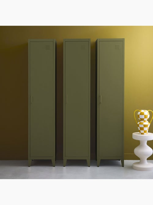 Armoire casier industriel métal 4 espaces de rangement (lot de 3) soho - Kiabi Armoire casier industriel métal 4 espaces de rangement (lot de 3) soho - Kiabi