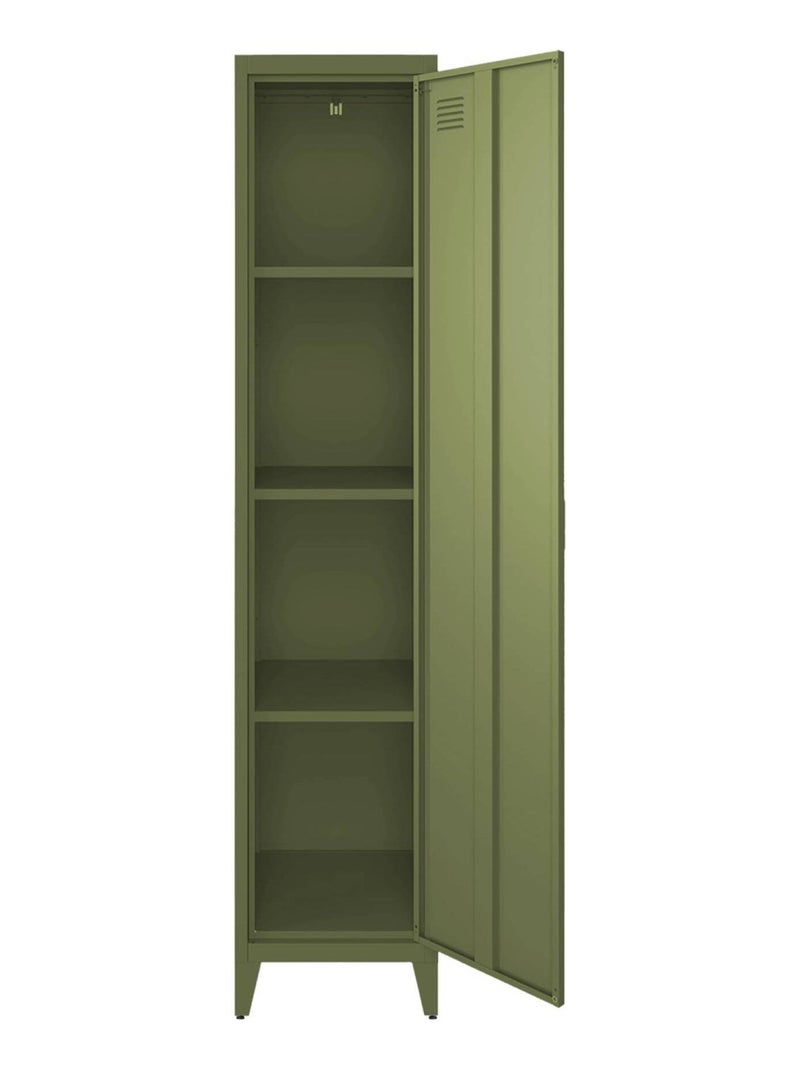 Armoire casier industriel métal 4 espaces de rangement (lot de 3) soho Kaki - Kiabi