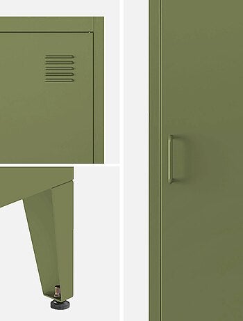 Commode/armoire industrielle métal 2 portes Soho