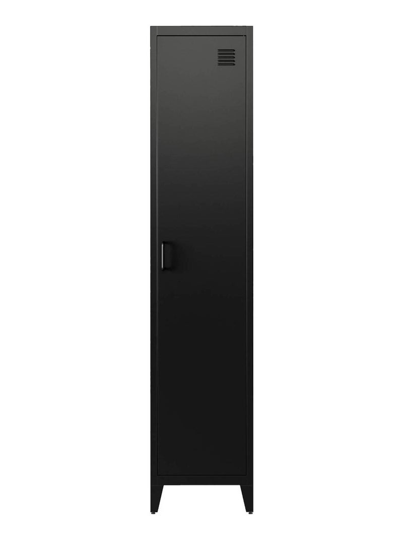 Armoire casier industriel métal 4 espaces de rangement Soho Noir - Kiabi