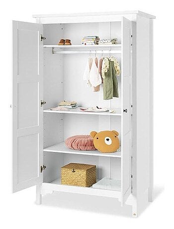 Armoire Chalet avec 2 portes blanche