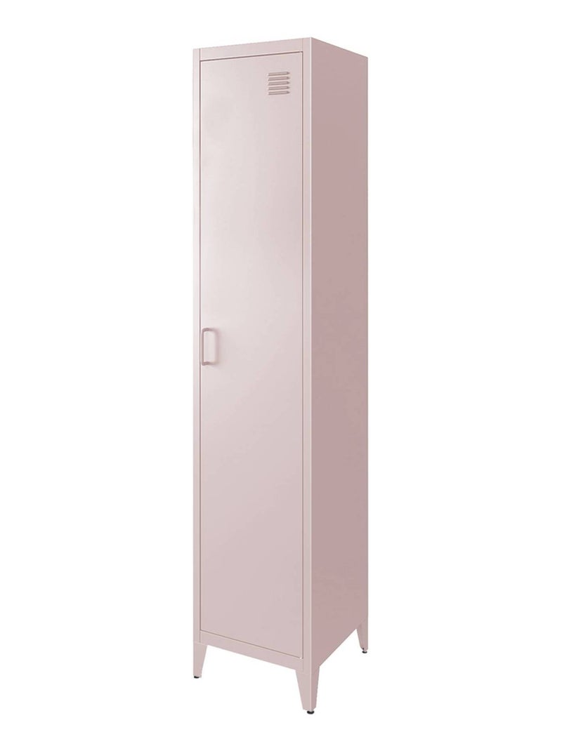 Armoire chambre industrielle 4 espaces de rangement Soho Rose - Kiabi