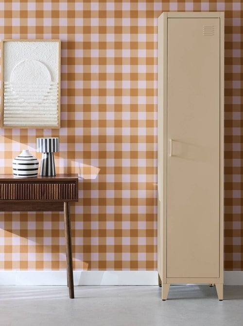 Armoire chambre industrielle métal 4 espaces de rangement Soho - Kiabi