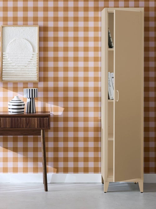 Armoire chambre industrielle métal 4 espaces de rangement Soho - Kiabi