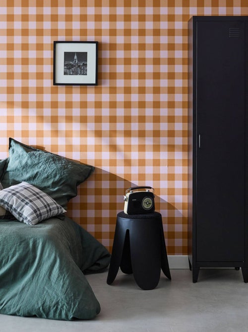 Armoire chambre industrielle métal 4 espaces de rangement Soho - Kiabi