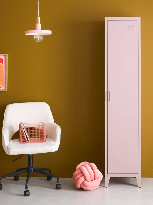 Armoire chambre industrielle métal 4 espaces de rangement Soho - Kiabi