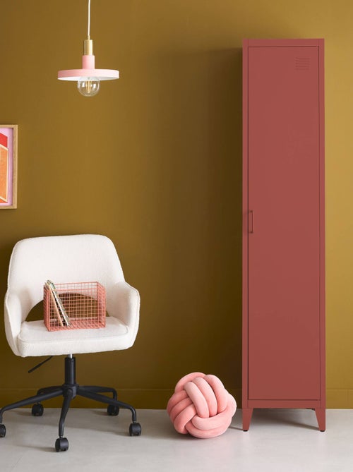 Armoire chambre industrielle métal 4 espaces de rangement Soho - Kiabi