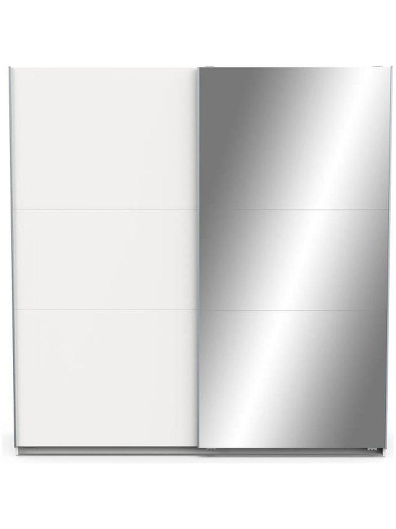 Armoire de chambre - 2 portes coulissantes - Blanc - Demeyere Blanc - Kiabi