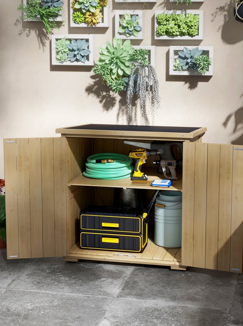 Armoire de jardin 2 portes Beige - Kiabi