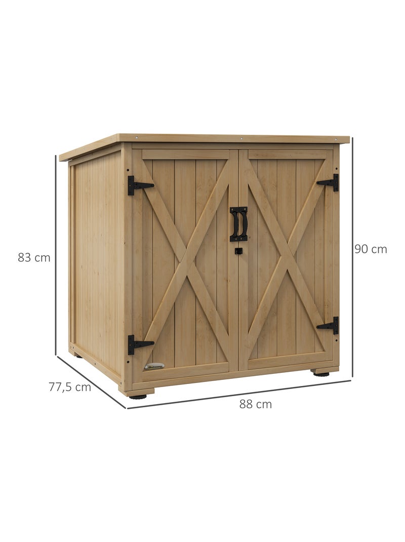 Armoire de jardin 2 portes Beige - Kiabi