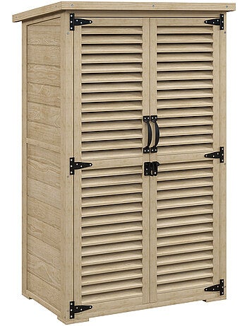 Armoire de jardin 2 portes persiennes