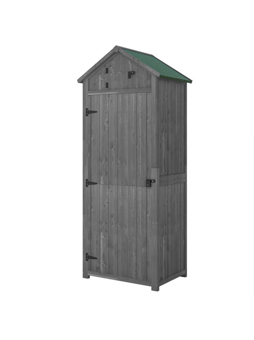 Armoire de jardin 3 étagères 2 portes - Kiabi