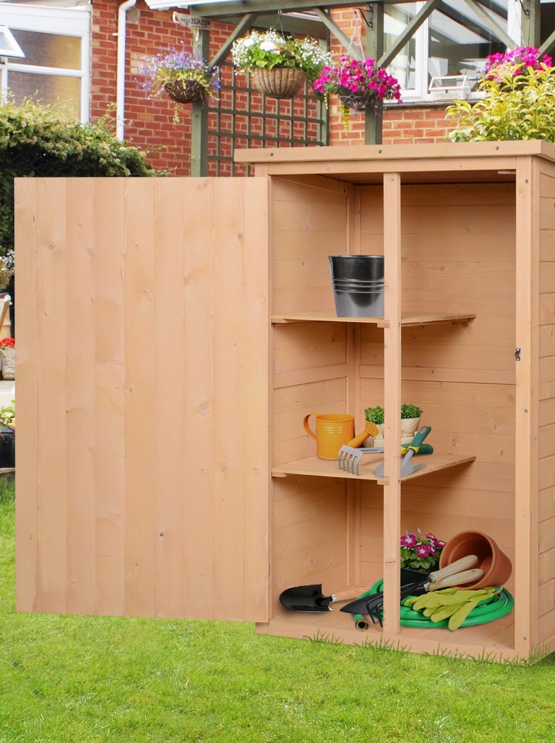 Armoire de jardin porte verrouillable Beige - Kiabi