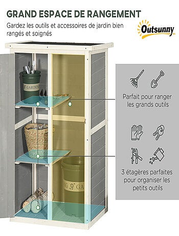 Armoire de jardin porte verrouillable