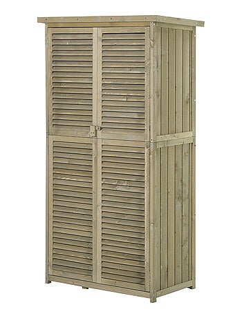 Armoire de jardin portes persiennes