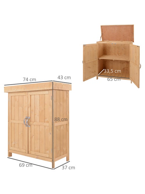 Armoire de jardin sur pied 2 portes - Kiabi Armoire de jardin sur pied 2 portes - Kiabi