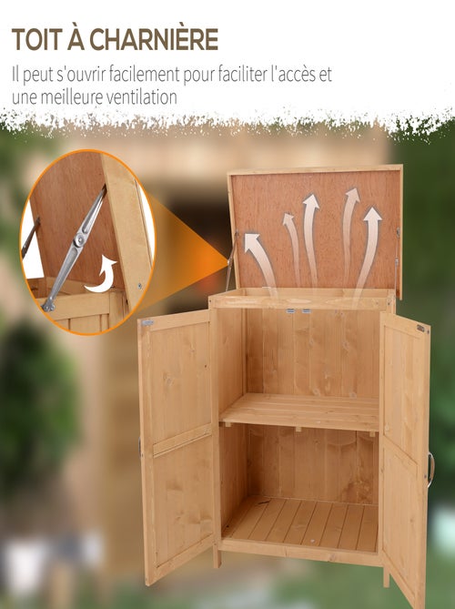 Armoire de jardin sur pied 2 portes - Kiabi Armoire de jardin sur pied 2 portes - Kiabi