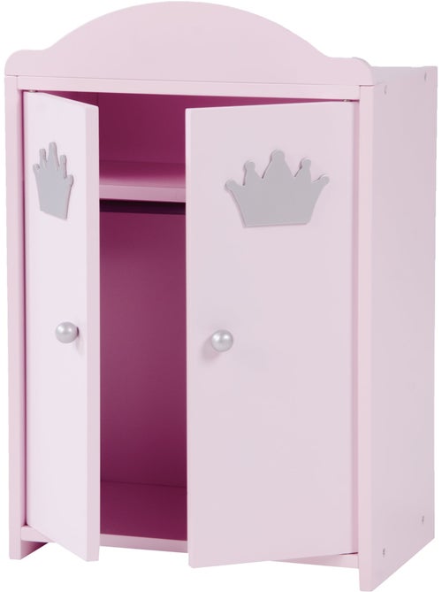 Armoire de poupée en bois avec penderie 'Princesse Sophie' ROBA - Kiabi Armoire de poupée en bois avec penderie 'Princesse Sophie' ROBA - Kiabi