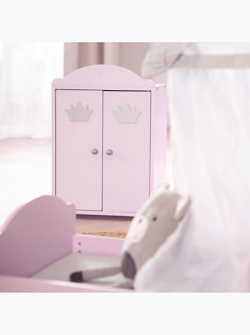 Armoire de poupée en bois avec penderie 'Princesse Sophie' ROBA - Kiabi Armoire de poupée en bois avec penderie 'Princesse Sophie' ROBA - Kiabi