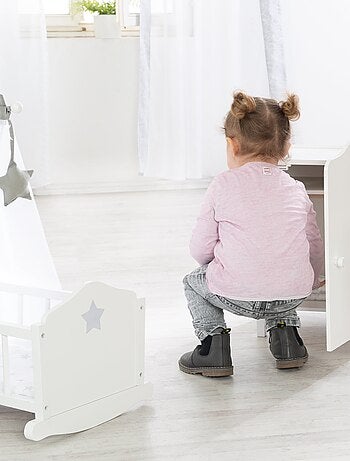 Armoire de poupée en bois avec penderie 'Stella' ROBA