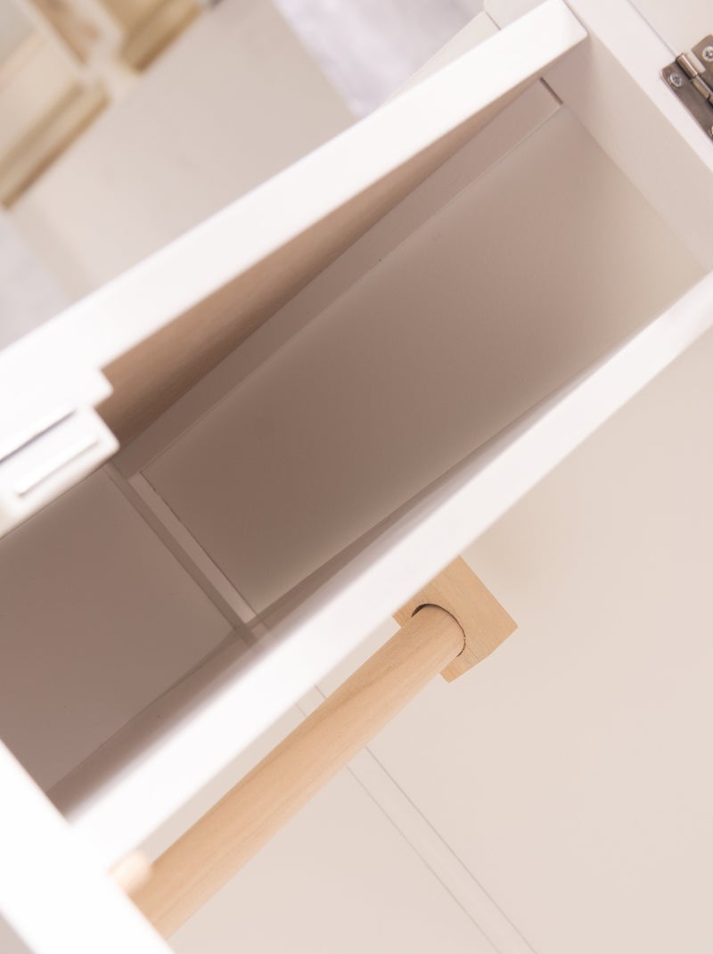 Armoire de poupée en bois avec penderie 'Stella' ROBA Blanc Gris - Kiabi
