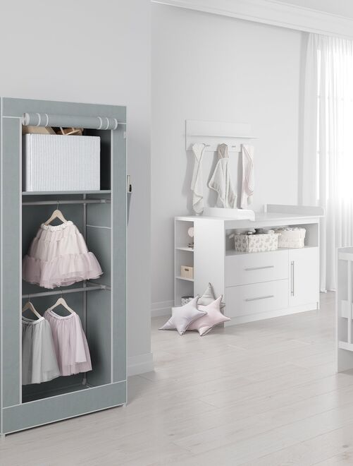 Rangement enfant armoire modulable 6 cubes fille - Rose - Kiabi - 58.11€