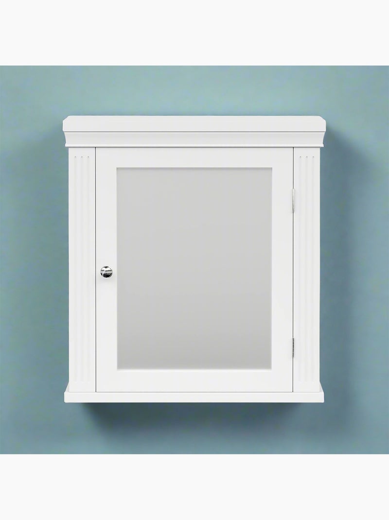 Armoire de salle de bain en effet bois, 51cm Blanc - Kiabi