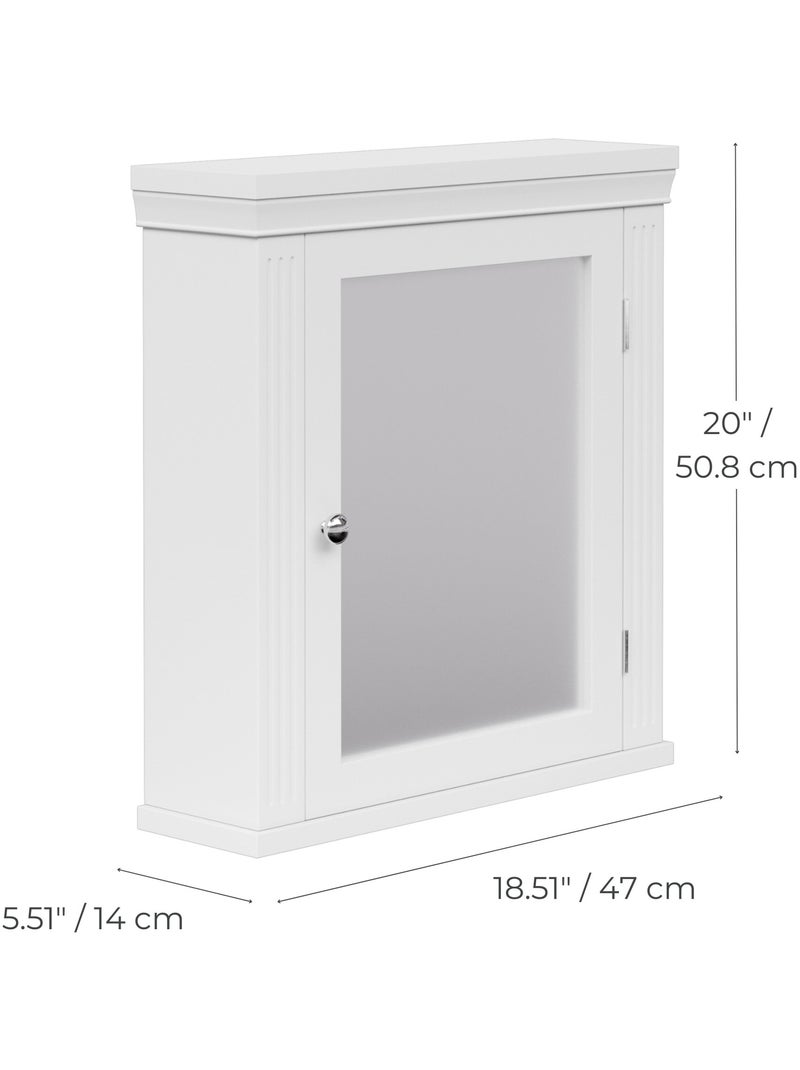 Armoire de salle de bain en effet bois, 51cm Blanc - Kiabi