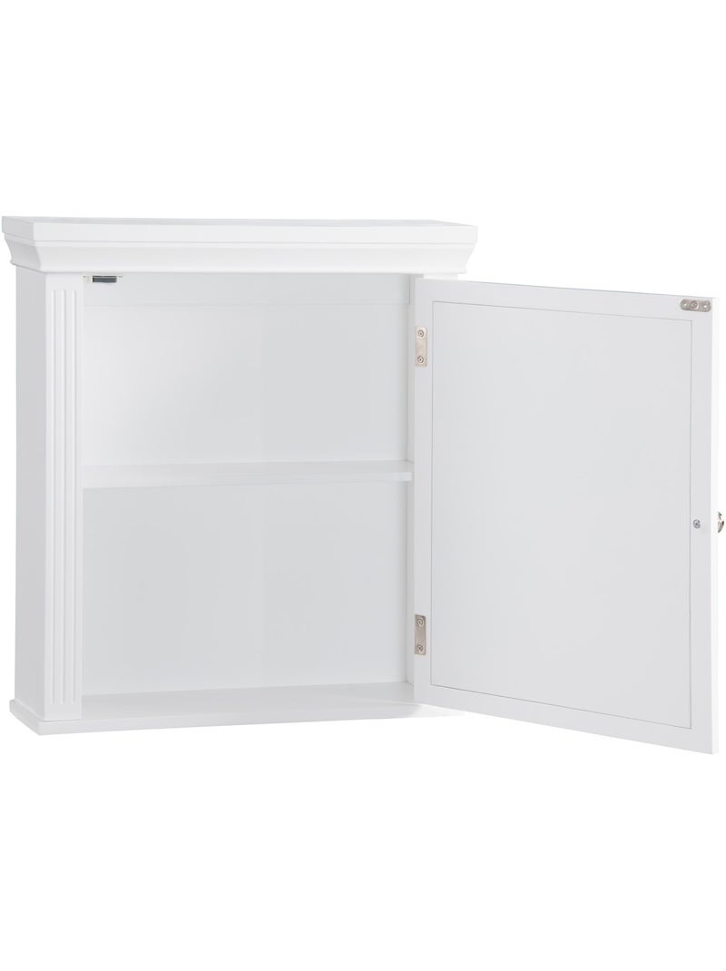 Armoire de salle de bain en effet bois, 51cm Blanc - Kiabi