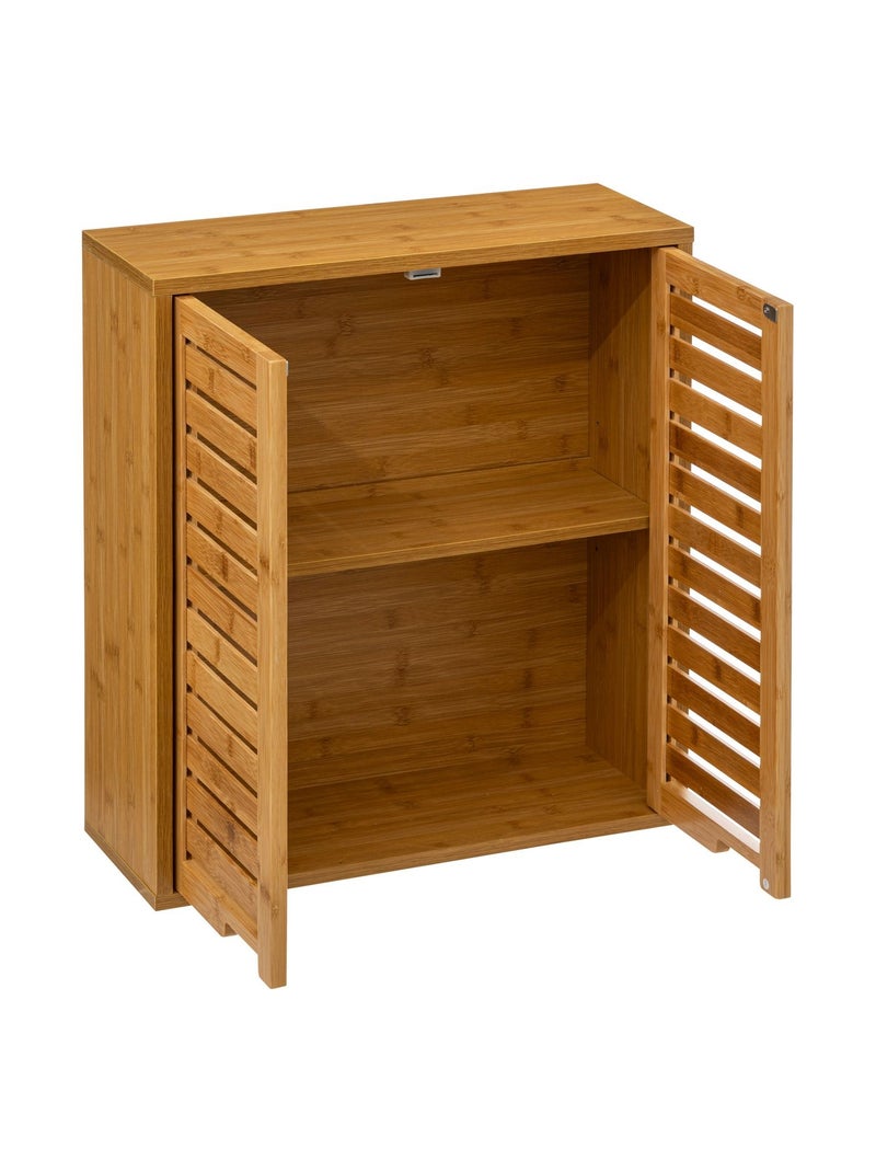 Armoire de toilette bambou Sicela - 52 x H. 59 cm - Marron Marron - Kiabi