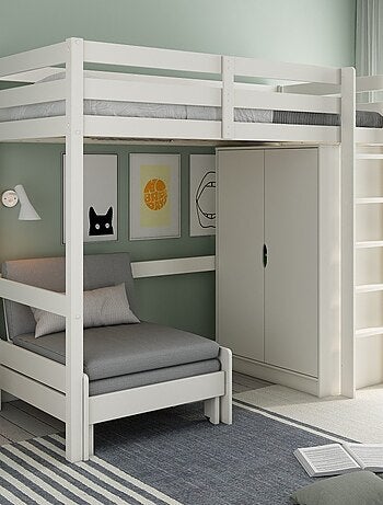 Armoire deux portes imitation bois ARTHUR