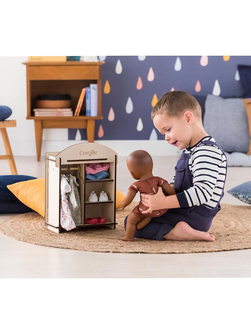 Armoire dressing avec placards de rangement pour poupée ou poupon jouet  Olivias Little World - N/A - Kiabi - 59.99€