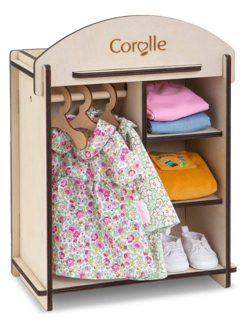 Armoire (dressing) en bois pour poupon et poupée N/A - Kiabi
