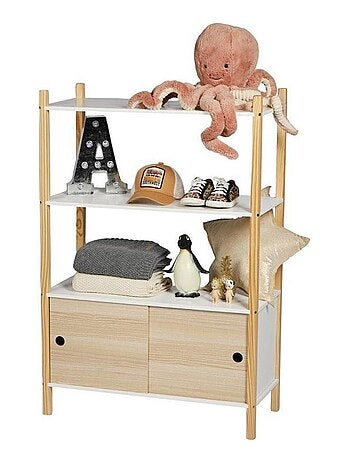 Armoire enfant 2 portes 2 étagères Dream