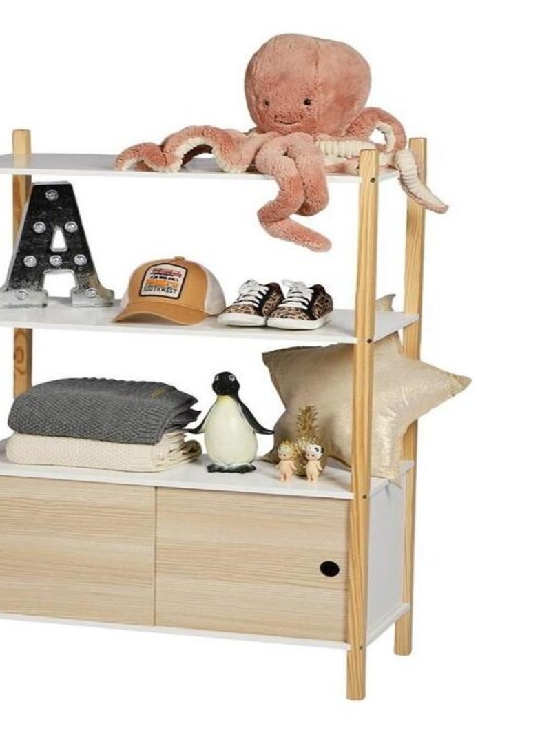Armoire enfant 2 portes 2 étagères Dream Beige - Kiabi