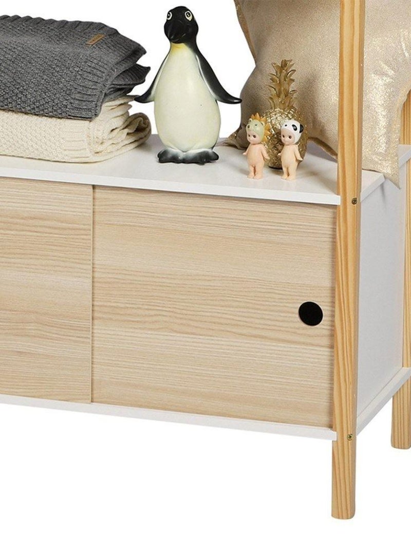 Armoire enfant 2 portes 2 étagères Dream Beige - Kiabi