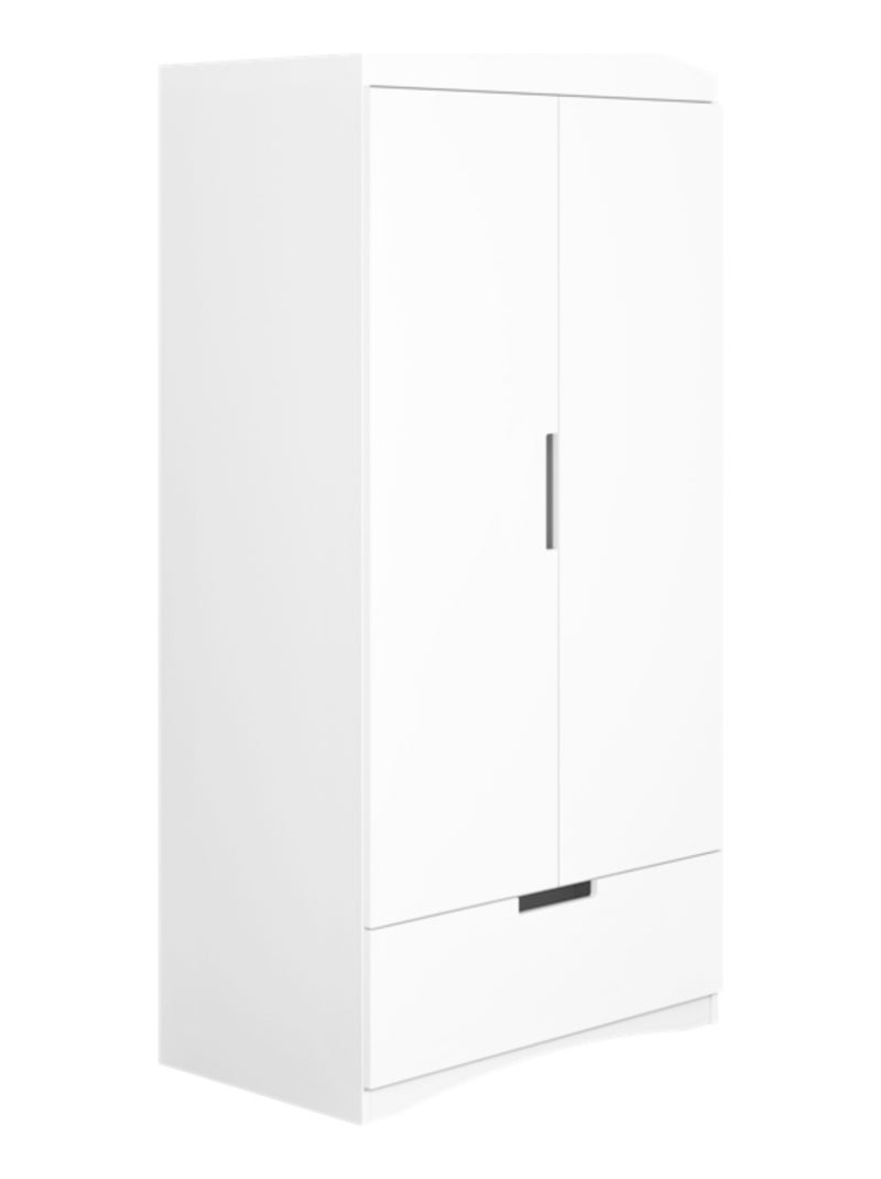 Armoire Enfant 2 portes Classic Blanc - Kiabi