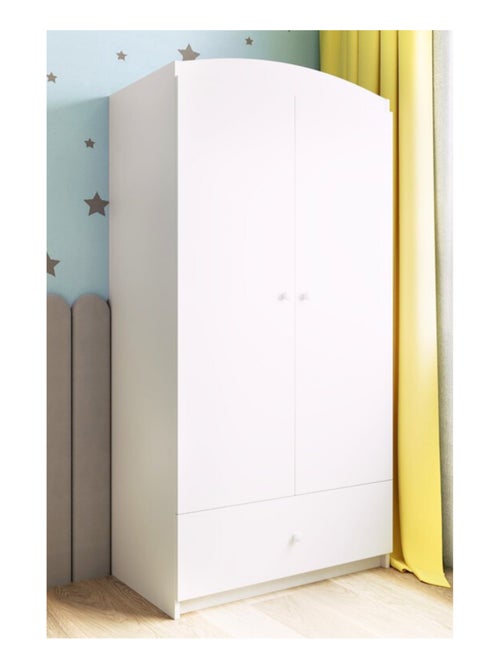 Armoire enfant 2 portes et 1 tiroir - Kiabi