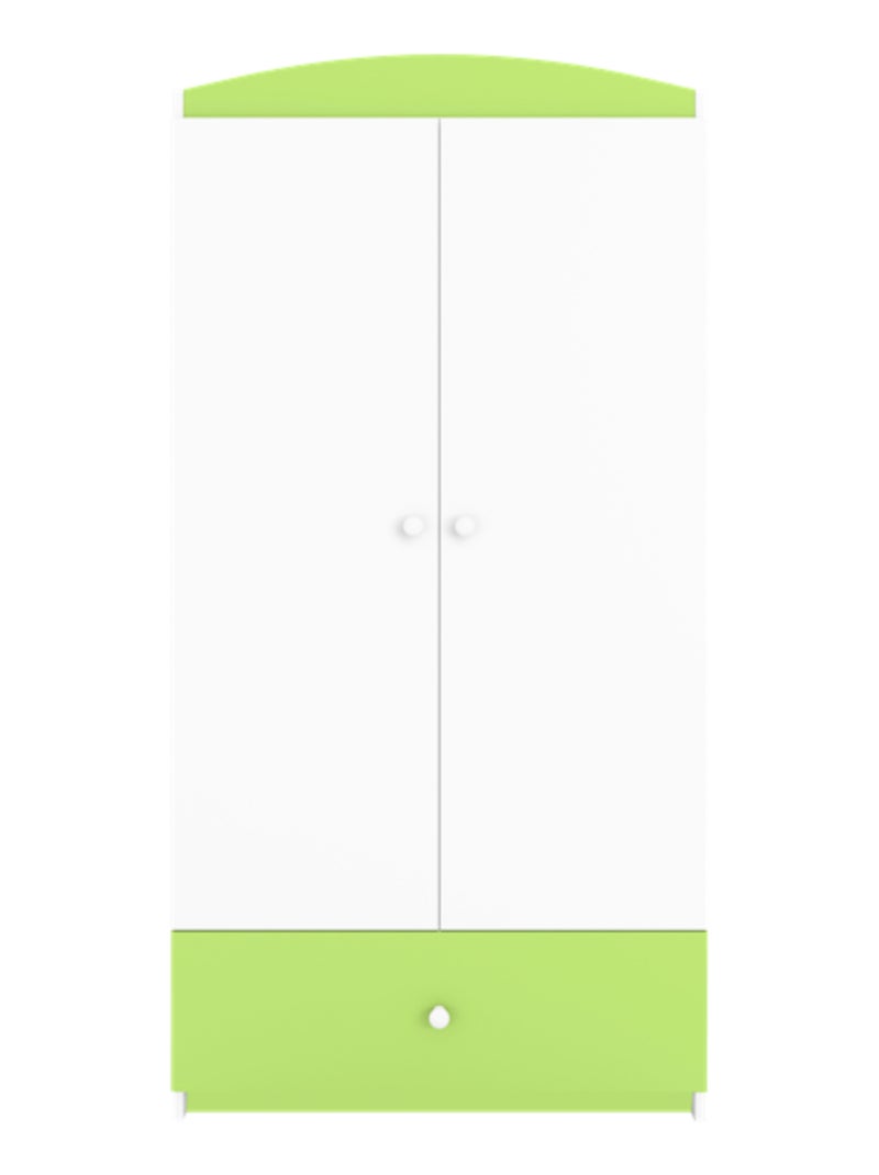 Armoire enfant 2 portes et 1 tiroir Vert d'eau - Kiabi