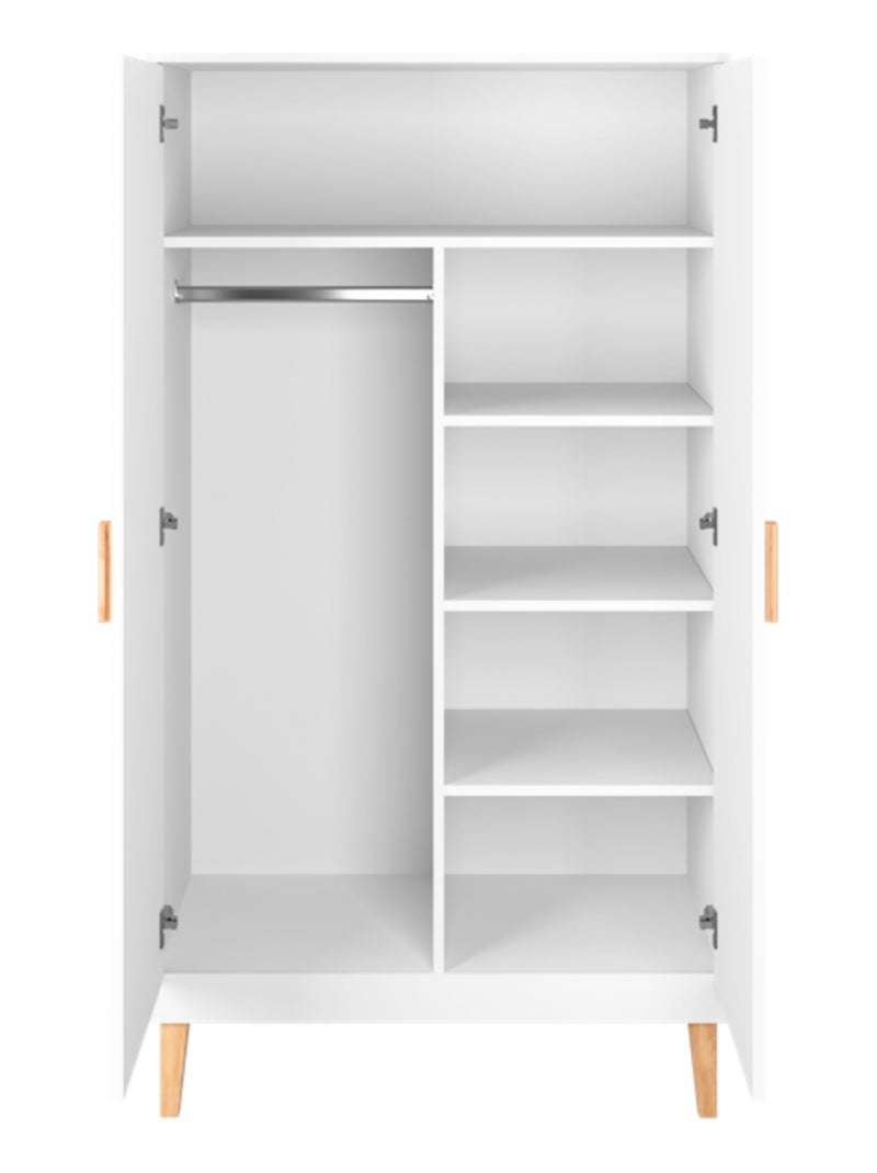 Armoire Enfant 2 portes Kubi Blanc - Kiabi
