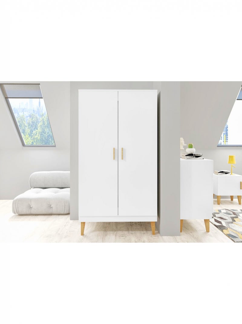 Armoire Enfant 2 portes Kubi Blanc - Kiabi