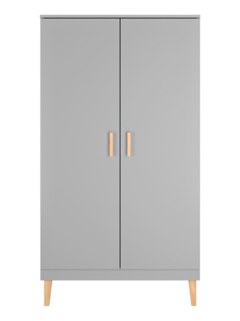 Armoire Enfant 2 portes Kubi Gris - Kiabi