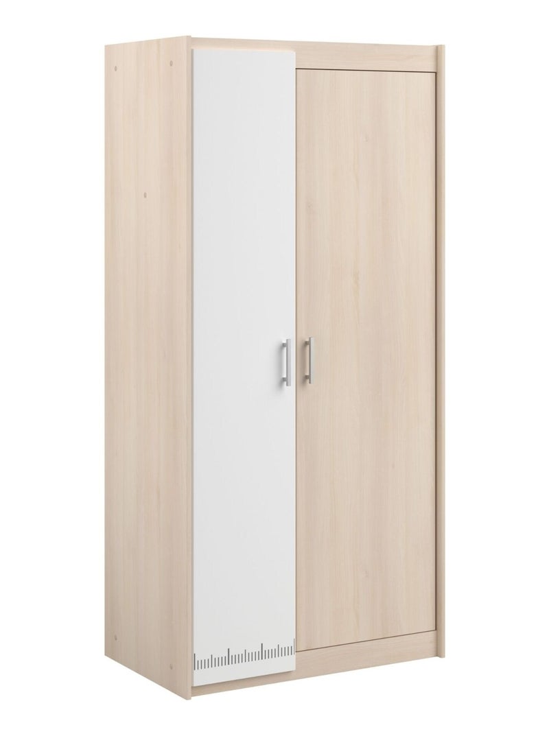 Armoire enfant 2 portes Marron clair - Kiabi