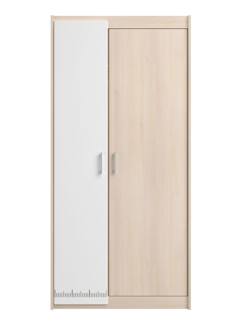 Armoire enfant 2 portes Marron clair - Kiabi